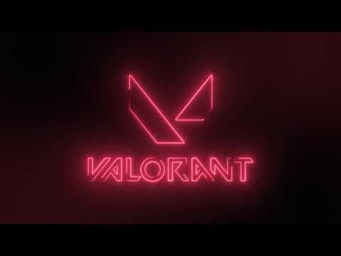Valorant Game Logo glowing neon lights loop animated background by MotionMade