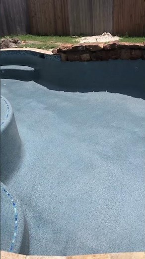 Stonescapes mini pebble aqua blue. #poolplaster
