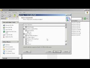 Installing the K-Lite-Full (or Mega) Codec Pack for recording with CamStudio
