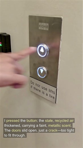 Trapped Inside a Twisted Elevator Door That Won't Open #shorts