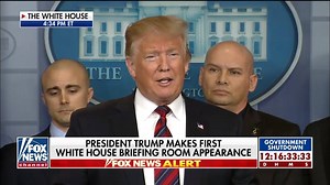 288K views · 3.2K reactions | ICYMI: President Donald J. Trump made a surprise appearance at a White House news conference Thursday afternoon, thanking border security officials while congratulating House Speaker Nancy Pelosi for being voted the new House speaker. https://fxn.ws/2SzBNkj | Fox News | Facebook
