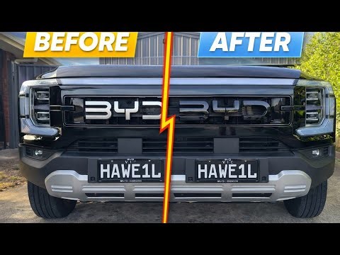 BYD Shark 6 Badge Covers Install