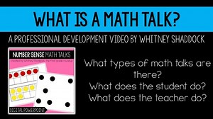 What is a Math Talk Professional Development Video