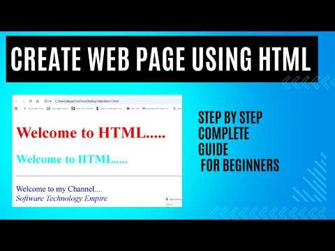HTML Tutorial for Beginners - Build Your First Web Page