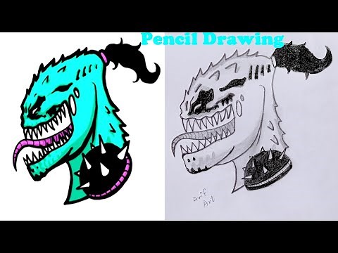 How To Draw The ZHC Logo with Pencil Drawing