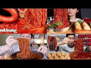 Spicy Cold Noodles Mukbang | Epic Eating Challenge | Hot & Delicious Noodle Feast