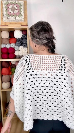 Seashell Poncho #crochetmaniak #crochet #diy