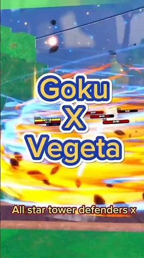 ASTD: Goku x vegeta #roblox #allstartowerdefense #astd
