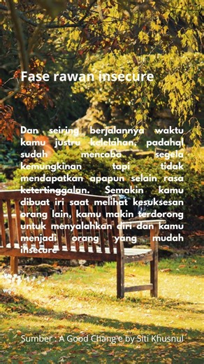 #pelajaranhidup #insecure #motivasihidup