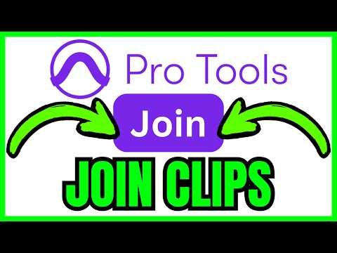 How To JOIN CLIPS In Pro Tools (QUICK & EASY) 2026