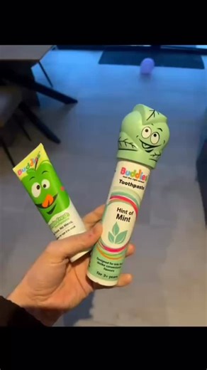 She said it was yummy!!!! Sometimes the difference is how toothpaste feels! Try our Apple Fresh toothpaste now!!🍏💚 #sensorytoothpaste #kidstoothpaste #buddiestoothpaste #parenting | Buddies Toothpaste