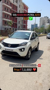 ➡️ Tata Nexon XMA 1.2 Auto Petrol Year 2019 AUG 1st owner MH.48 - Mumbai Vasai ✅ used in Pune Running 45000km, Best Mileage 17 KMPL Price ₹ 7,11,000/- fixed almost best top features ✅ ABS, EBD, 2 Airbags, Steering control, Park sensor audio system, AMT gear box ❤️ strong build up Safety, best Height, big cabin and dicky boot, Long life engine Easy traffic drive & long drive ✅Full 1 year warranty certified ✅All Maharashtra fast loan ✅Down Payment 1,21,000/- Location 📍PCMC Pimpri Chinchwad PUNE W