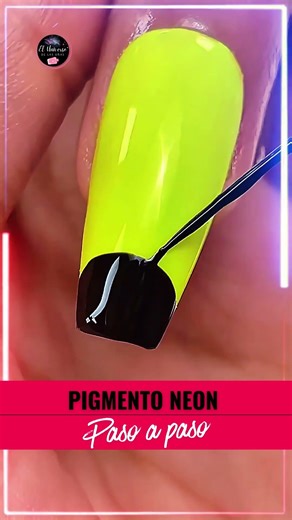 Neon Pigment Nails That Glow Amazingly! Check Out This Design