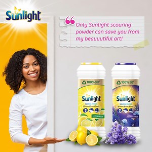 We all know how creative it can get with kids at home. 🤩 This can be stressful, but we have your back! Sunlight scouring powder has a remarkable stain removal power that will take care of these kinds of challenges leaving a sparkling clean surface! 🌟 We are curious to know how you’ve dealt with this kind of situation. 😅 #MoreThanYouExpect | Sunlight Kenya
