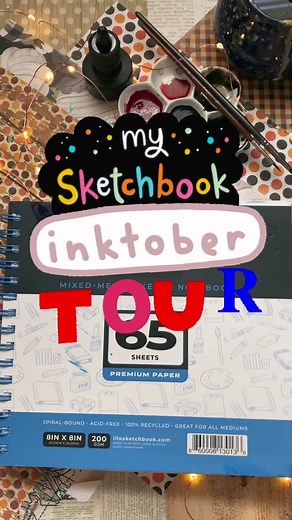 Inktober Sketchbook 2022 Flip Through | Art Tour & Reflection