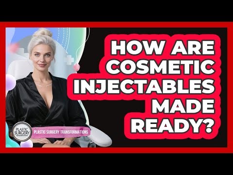 How Are Cosmetic Injectables Made Ready?