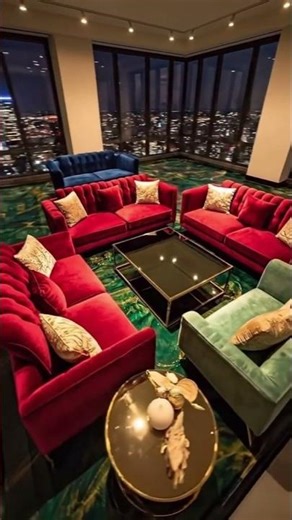 Luxurious Penthouse with Emerald & Gold Epoxy Flooring! ✨