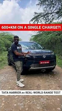 Tata Harrier.ev Range Test: First Look at Tata’s Most Powerful EV! | autoX #shorts