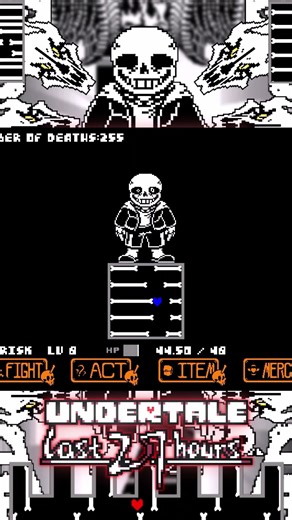 Undertale: The Last 27 hours Sans Fight By 希希希土 Half Damage #undertaleau #undertale #sans