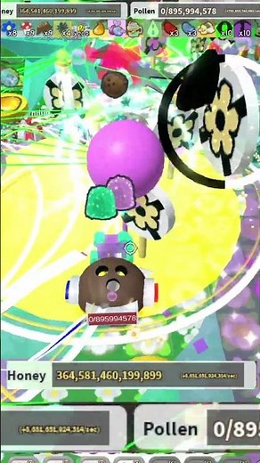 Gaining 100T Gummy Star In An Instant!🌟 #roblox #beeswarmsimulator #shorts