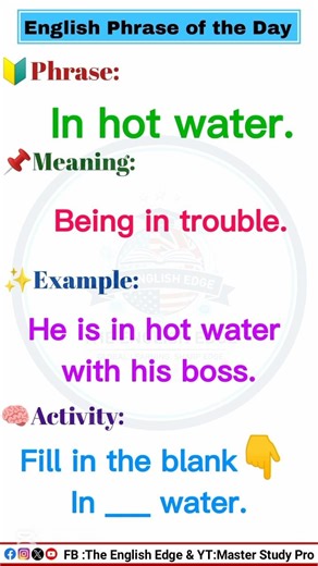 "In Hot Water” 🔥 | Learn This Powerful Phrase Fast!