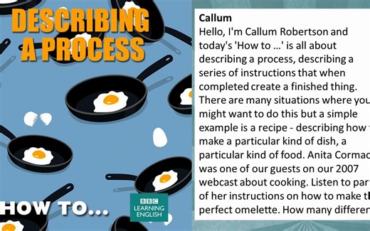 How to. describe a process