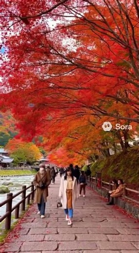 紅葉の季節Made by #sora Imagine#AImovie #日本の絶景 #紅葉 #AI動画
