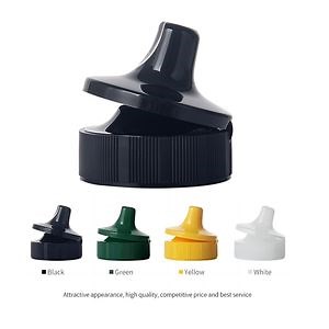 [Hot Item] Honey Lid Flip Top Valve Cap Dispensing Closure Plastic Caps for Sauce Squeeze Clear Bottle
