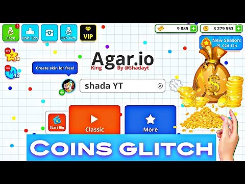 AGARIO FREE COINS GLITCH & AGARIO MOD MENU (AGARIO MOBILE)