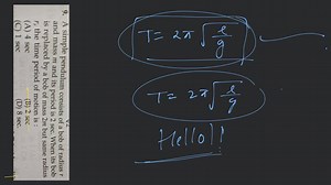 A simple pendulum consists of a bob of radius r and mass m and ... | Filo