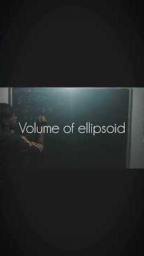 A Cool way to find the volume of an ellipsoid. #calculus #maths #geometry #geometricalgebra