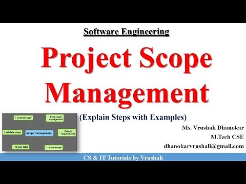SE 28: Learn Project Scope Management in 5 Minutes with Example. #softwareengineeringtutorials