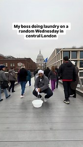 It’s called raising awareness - so we can talk to more of you about 50% of the world that have to do this EVERY single day People hand wash their clothes for hours on end in cold water across lakes, rivers and streams 🫧😓Oh and it takes up to 20 hours a week so together let’s do more to change that because we know that’s unfair. #washingclothes #innovation #awareness #laundry #london | The Washing Machine Project