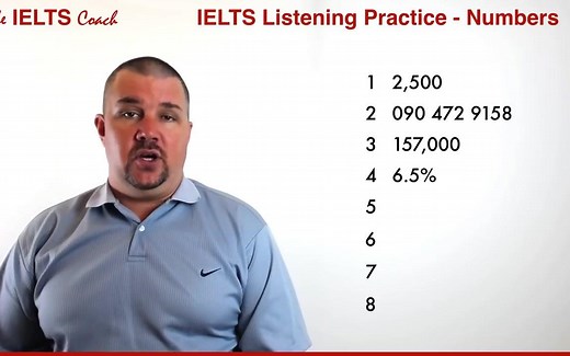 IELTS Listening Practice - Listening Test - Numbers
