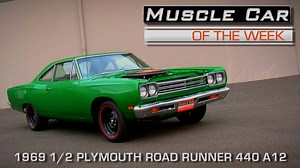 12K views · 229 reactions | The 1969 1/2 Plymouth Road Runner A12 is a hopped-up version of the popular Road Runner and features a 440 cube V8 wearing 3 2-barrel carbs and boasting an advertised 390 HP. These cars have a cool light weight lift-off hood, no hubcaps, and a bad attitude. From the Brothers Collection. | Muscle Car Of The Week | Facebook