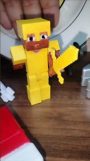 Finally I made a minecraft model and animals by cheap 3d printer #minecraftmodels #minecraftrender