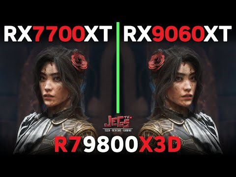 RX 7700 XT vs RX 9060 XT | Ryzen 7 9800X3D | Tested in 15 games