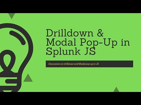 Splunk Web Framework: How to handle drilldown and create Modal Pop-up in Splunk JS