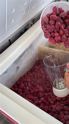 100 Days Freeze Fruit Juice | Full Energy Summer Drink Making #fruitshake #foodie #streetfood #food