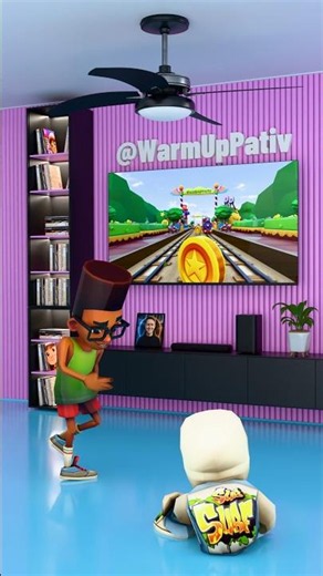 Subway Surfers Immersive Interactive TV Warm Up🚇 #SubwaySurfers #warmup #immersivevisuals
