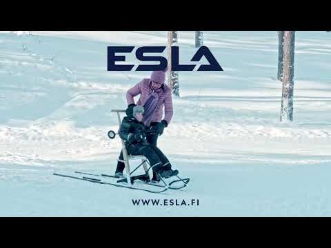 ESLA kicksled with brake and childbar, tuplajarru, broms, vertical