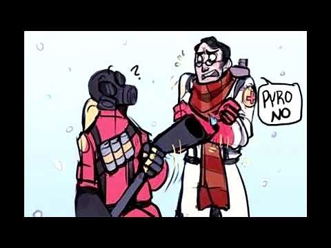 Pyro helps Medic get warm [TF2 Comic Dub]