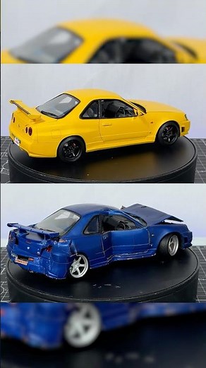 A Nissan GTR 34 Gives New Life - Restored After a Crash Test