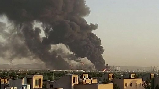 A major blaze has broken out at an Iranian oil plant, a day after a mysterious fire sunk the country’s largest warship.