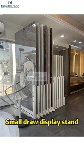 🌟 Custom Small Pull-Out Tile Display Rack: Client Showroom Feature 🌟 🎥 Tailored for Our Client: Explore this custom-designed small pull-out tile display rack in action, beautifully installed in our client’s showroom. A compact and efficient solution for showcasing tiles! 🔄 Smooth Pull-Out Mechanism: Designed for easy access, the pull-out drawers allow customers to browse and compare tile samples effortlessly, enhancing their showroom experience. 🔹 Space-Saving Design: Perfect for smaller sp