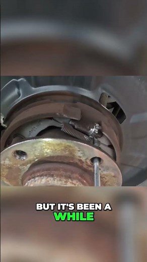 Ajusting bmw handbrake shoes #automobile #cars #bmw