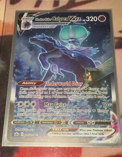 Pokemon Presents Shadow Rider Calyrex Vmax Full Art