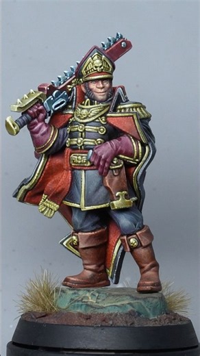 I’ve painted the new Ciaphas Cain miniature (Warhammer 40k)