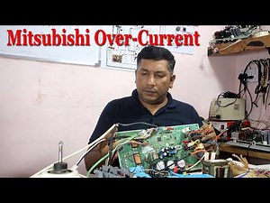 Each phase current of compressor || Mitsubishi overcurrent compressor error PCB repairing