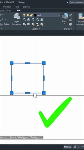 STRETCH COMMAND #autocad #autocadblocks #autocadforbeginners #follow #comment #youtubeshort #like